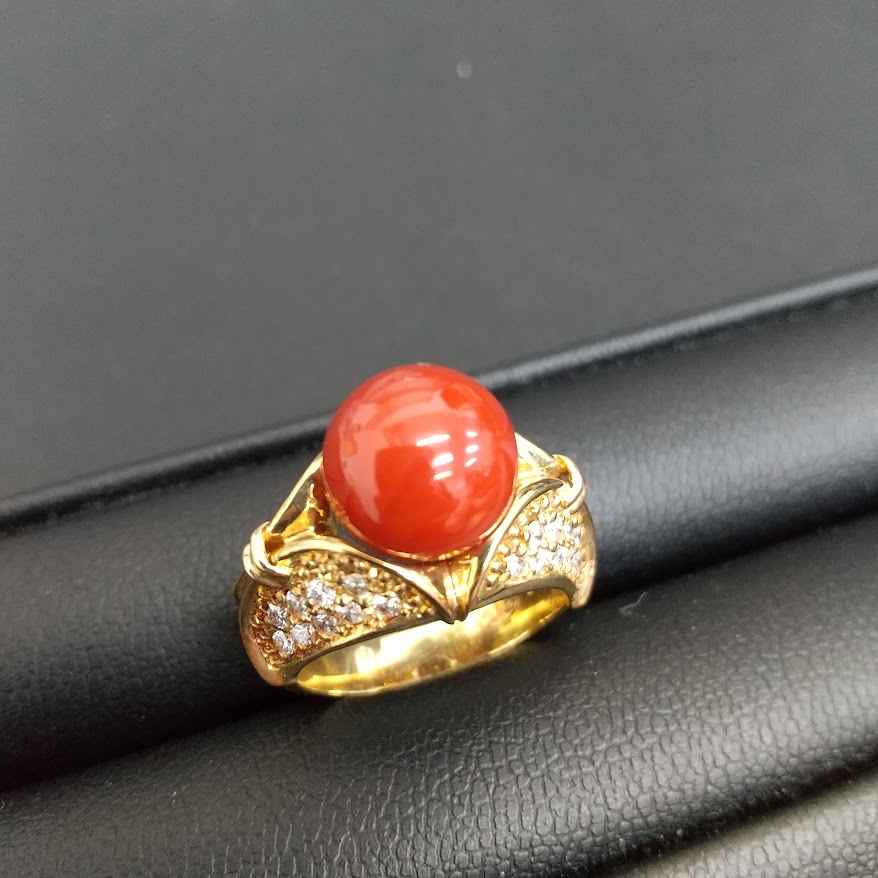 K18サンゴリングをお買取り致しました！