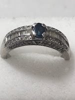 pt900サファイヤダイヤリングをお買取り致しました！