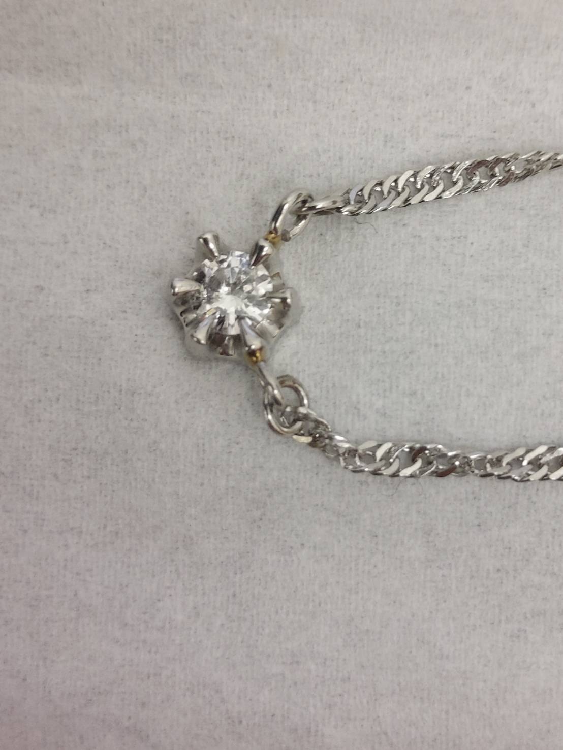 Pt850 ダイヤモンド ネックレスをお買取り致しました！