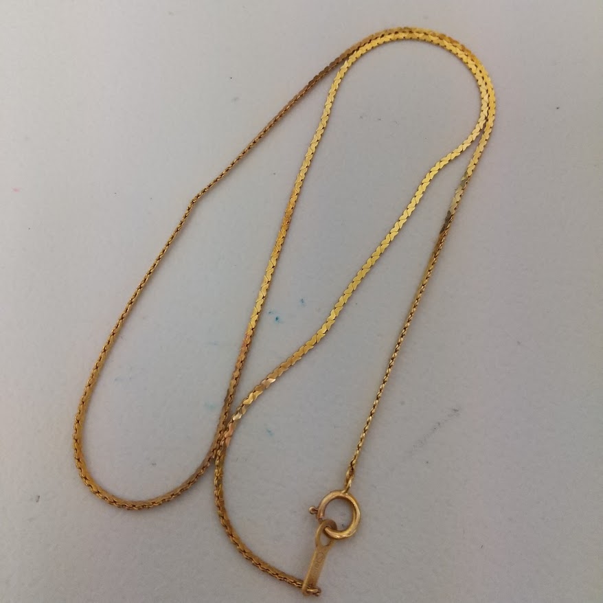 K18のネックレスをお買取り致しました！