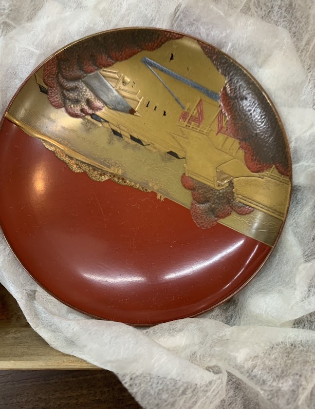 蒔絵の木盃をお買取り致しました!