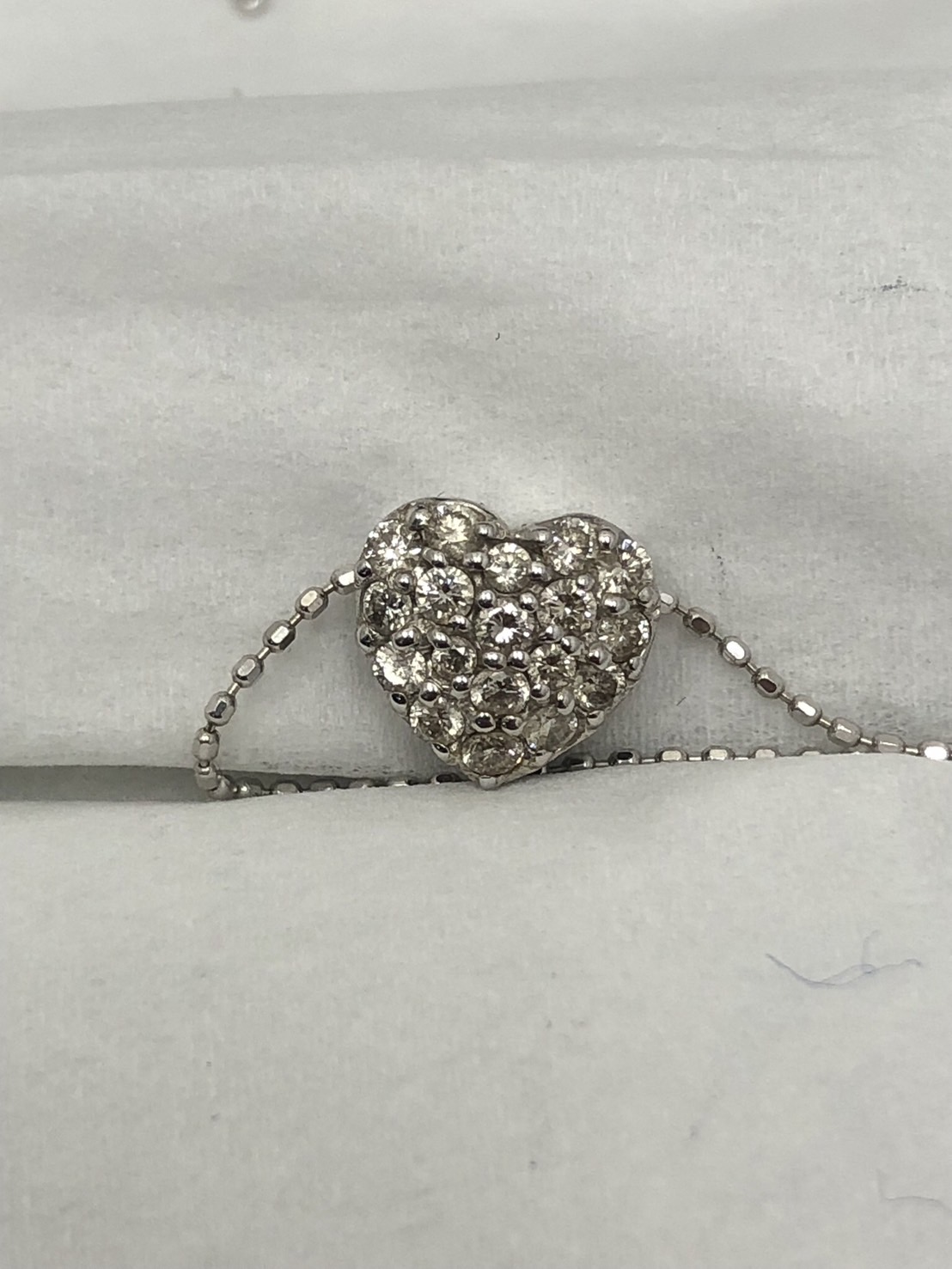 K18WG メレダイヤモンドネックレスをお買取り致しました！