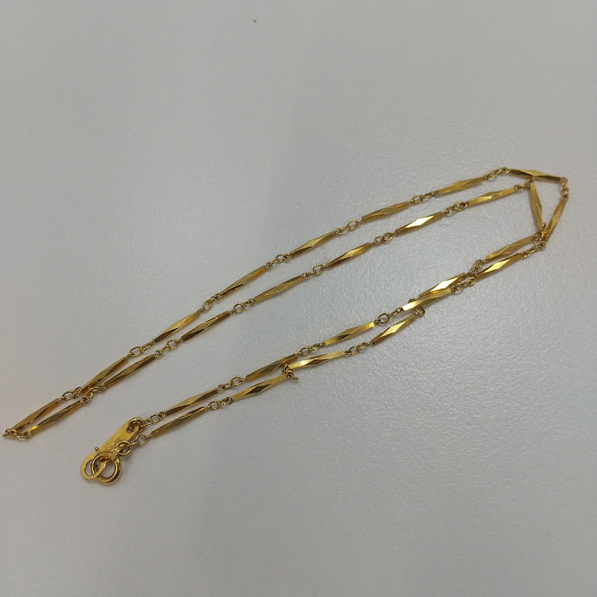 K18のネックレスをお買取り致しました！