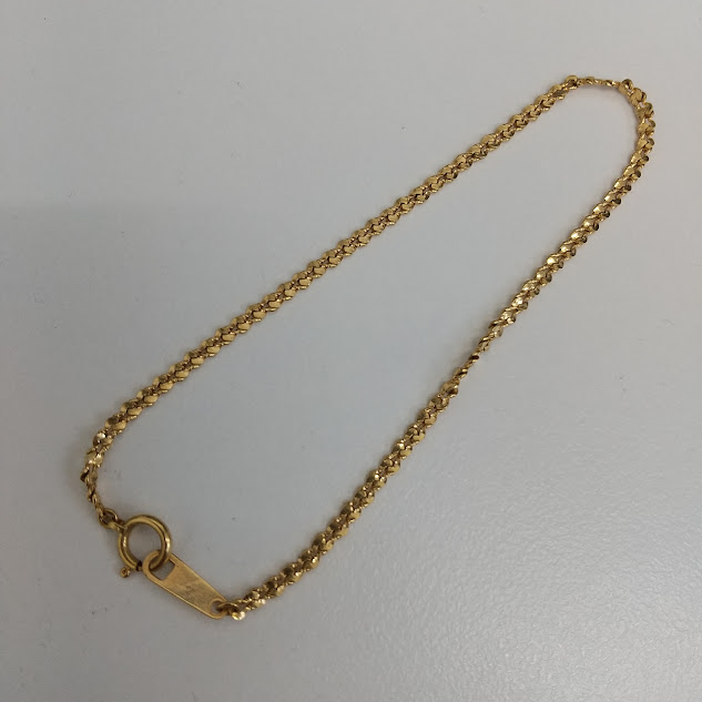 K18のネックレスをお買取り致しました！