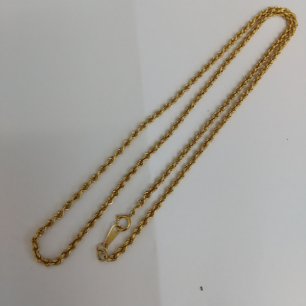 K18のネックレスをお買取り致しました！