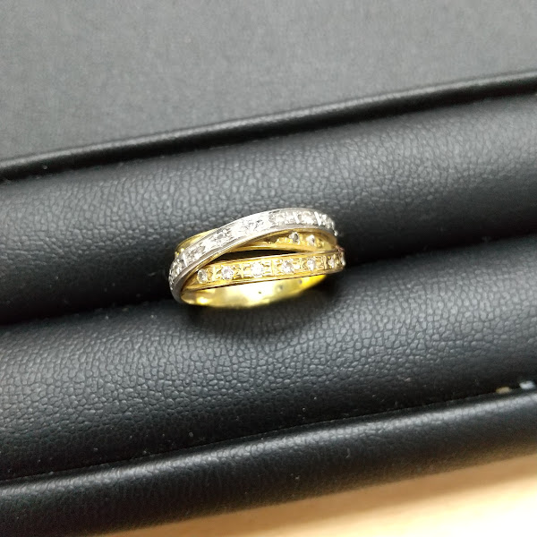 K18 Pt900 メレダイヤモンド リングをお買取り致しました！