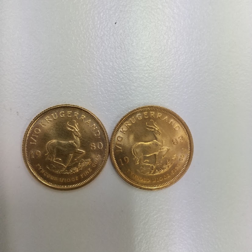 K22 クルーガーランド金貨 1/10oz をお買取り致しました！