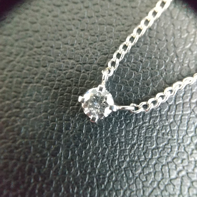 pt900のダイヤネックレスをお買取り致しました!