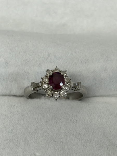 Pt900ルビーダイヤリングをお買取り致しました！